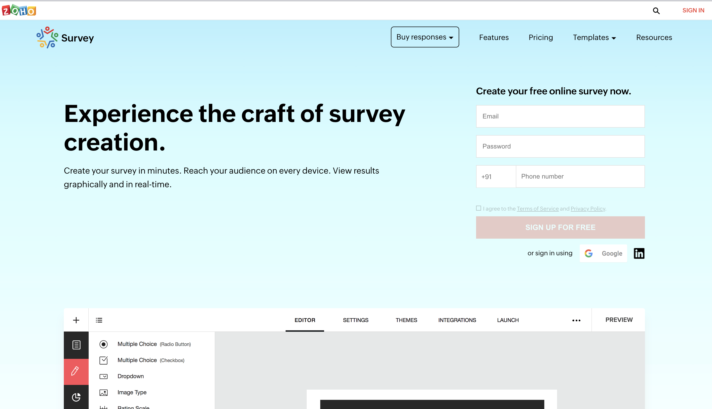 create survey with the best typeform alternative