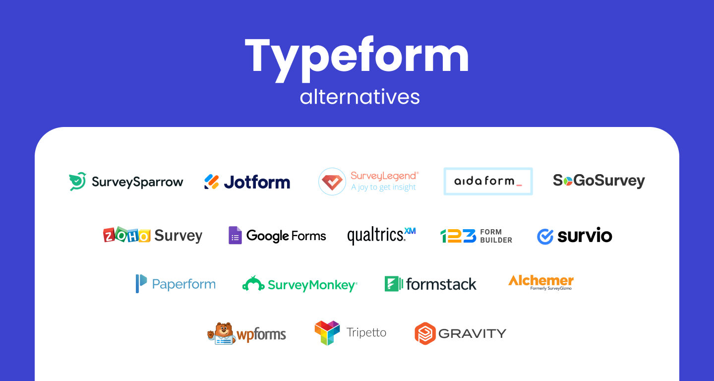 15 best Typeform alternatives (Pros & cons) 