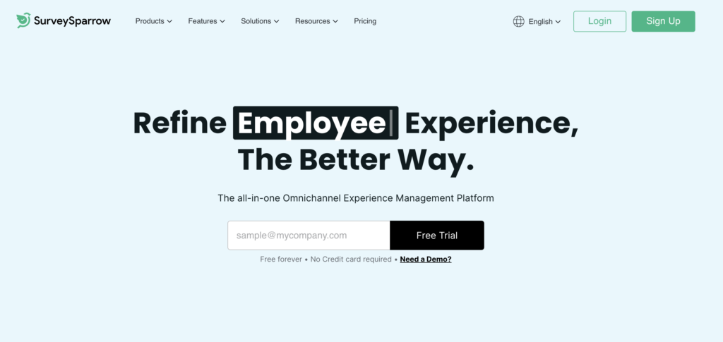 employee feedback software - SurveySparrow