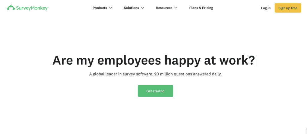 surveymonkey - employee feedback tool