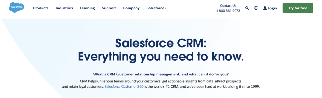 CRM customer insights platform