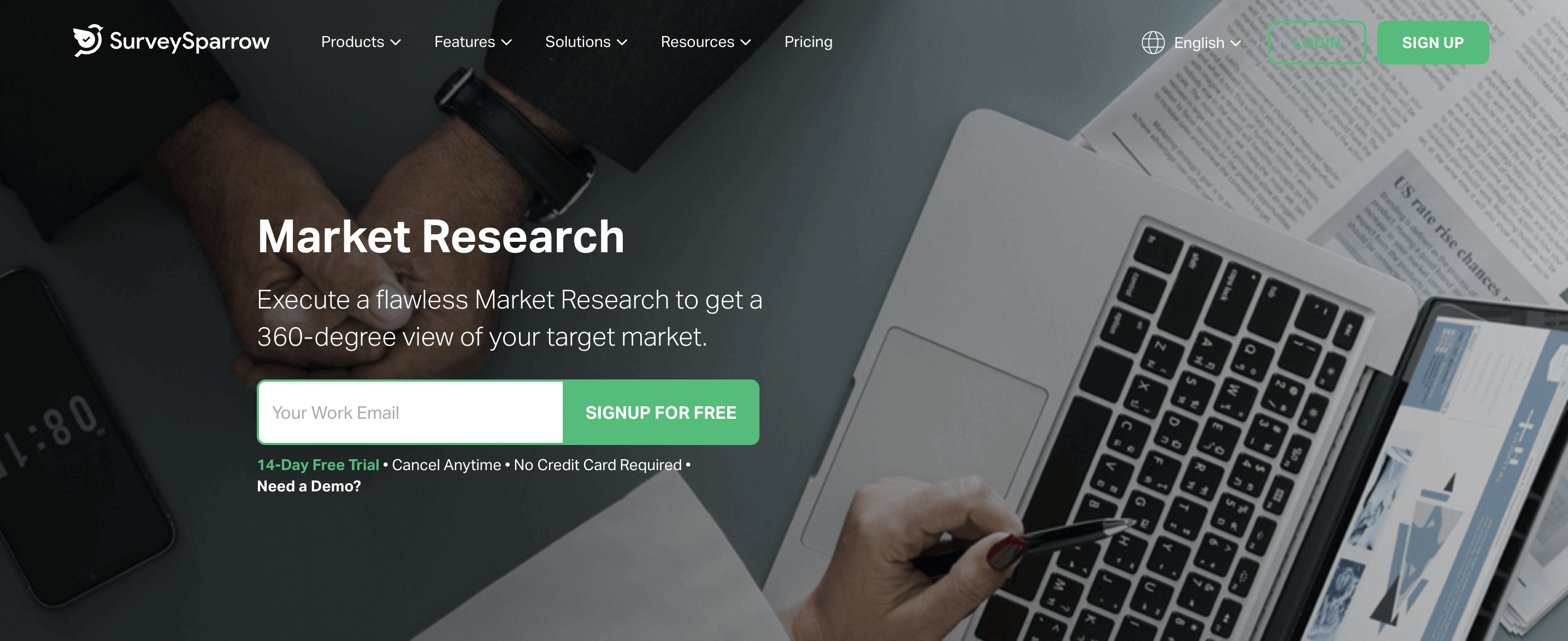 SurveySparrow is a powerful tool for conducting market research surveys